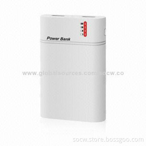 8,400mAh Portable Power Bank with Dual USB, LED Torch and 4 Power Indicators